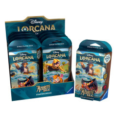 Juego de cartas disney lorcana tcg azurite sea starter deck 8 unidades ingls