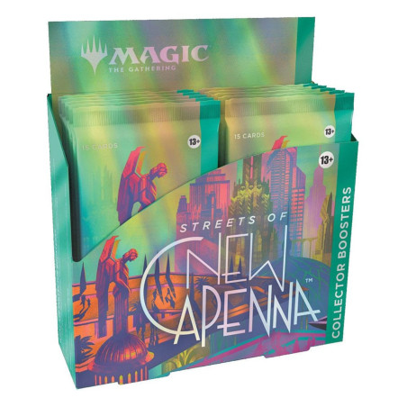 Juego de cartas wizards of the coast magic the gathering streets of new capenna caja de sobres de coleccionista (12) ingls