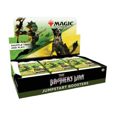 Caja de cartas wizards of the coast magic the gathering theme booster brothers war 18 unidades ingls