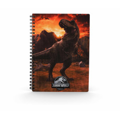 Libreta efecto 3d into the wild jurassic world