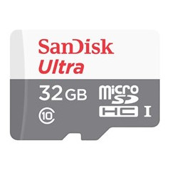 Tarjeta memoria micro secure digital sd hc + adaptador sandisk - 32gb - clase 10 - sdhc 100mb - s