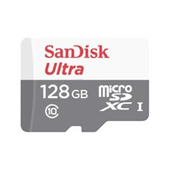 Tarjeta memoria micro secure digital sd xc + adaptador sandisk - 128gb - clase 10 - sdxc - 100mb - s