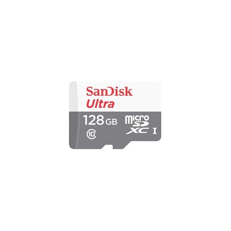 Tarjeta memoria micro secure digital sd xc + adaptador sandisk - 128gb - clase 10 - sdxc - 100mb - s