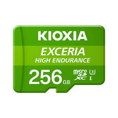 Tarjeta micro sd kioxia 256gb exceria high endurance uhs - i c10 r98 con adaptador