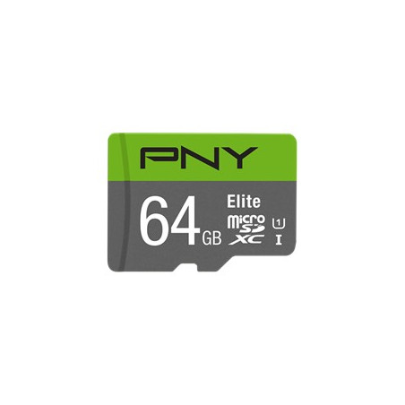 Tarjeta memoria micro secure digital micro sdhc elite pny 64gb clase 10 uhs - i u1