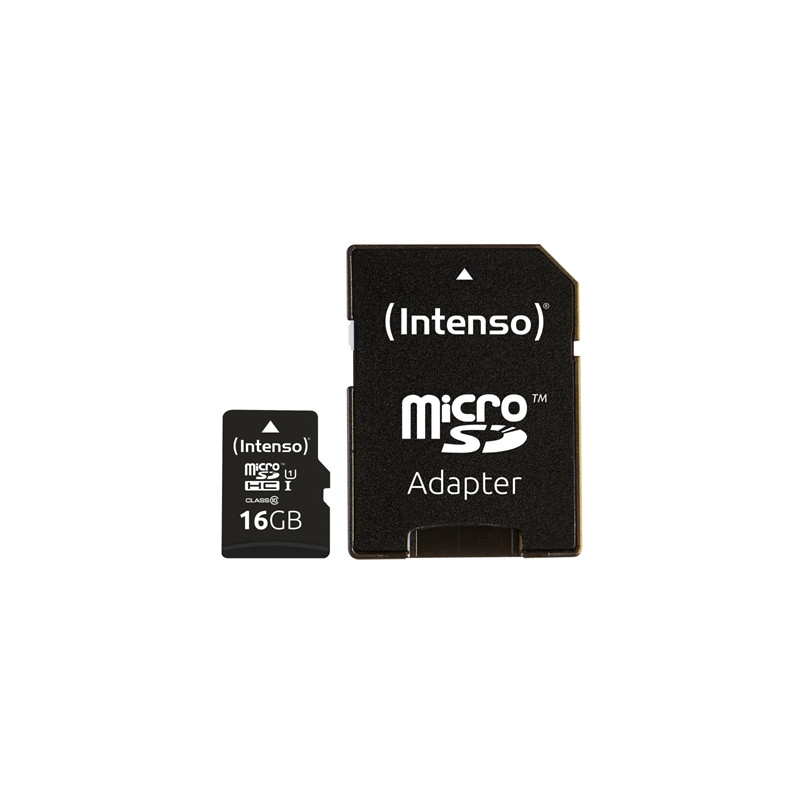 Tarjeta micro sd intenso 16gb uhs - i cl10 + adaptador sd