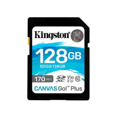 Tarjeta memory sdxc 128gb kingston canvas go uhs - i cl10 r: 170mb - s w:90mb - s