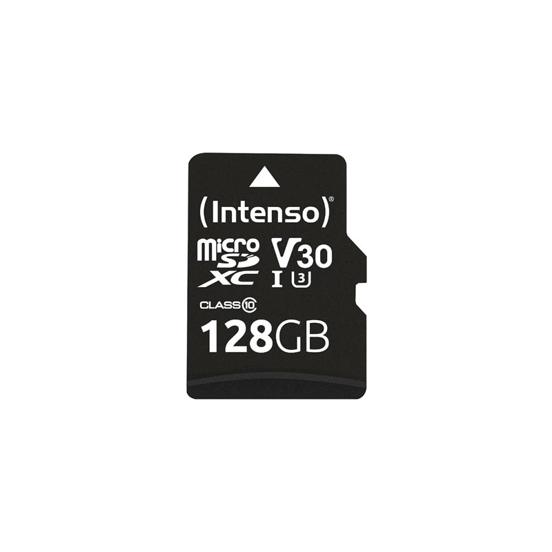 Tarjeta micro sd intenso 128gb profesional uhs - i cl10 + adaptador sd