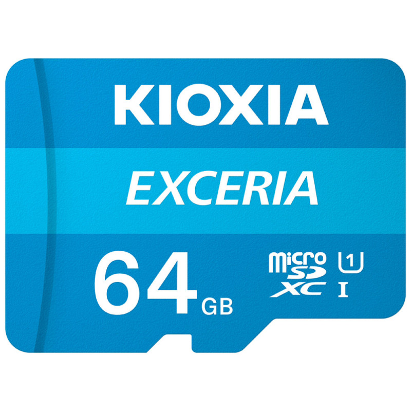 Tarjeta micro sd kioxia 64gb exceria uhs - i c10 r100 con adaptador
