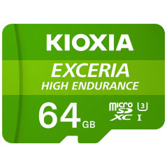 Tarjeta micro sd kioxia 64gb exceria high endurance uhs - i c10 r98 con adaptador
