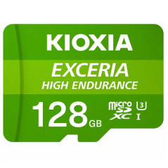 Tarjeta micro sd kioxia 128gb exceria high endurance uhs - i c10 r98 con adaptador