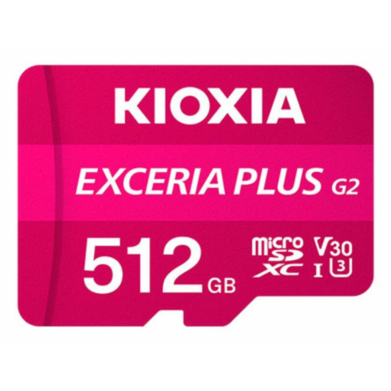 Tarjeta micro sd kioxia 512gb exceria plus g2 uhs - i c10 con adaptador