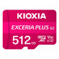 Tarjeta micro sd kioxia 512gb exceria plus g2 uhs - i c10 con adaptador