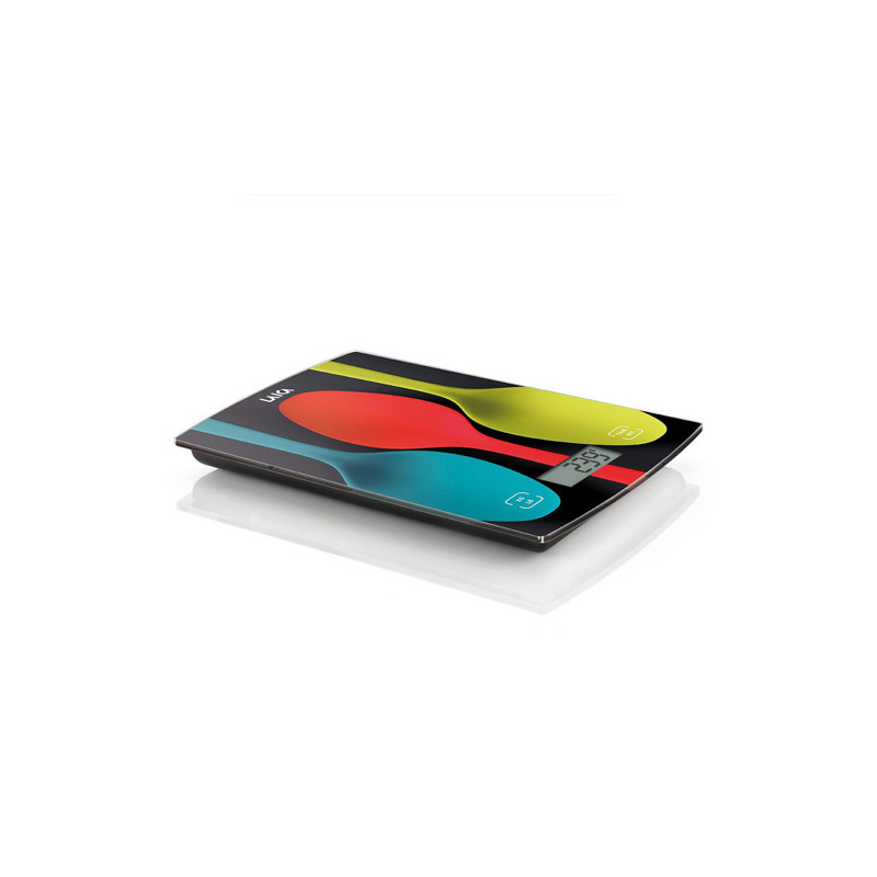 Bascula de cocina digital laica ks1035 cucharas de colores 5kg