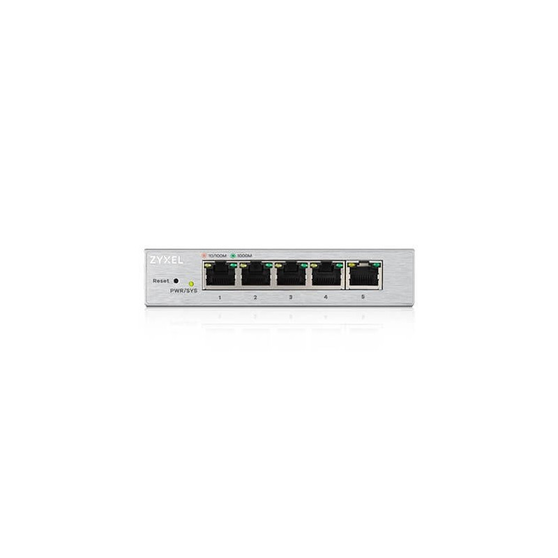 Switch 5 puertos zyxel - gestionable - full duplex 10 - 100 - 1000