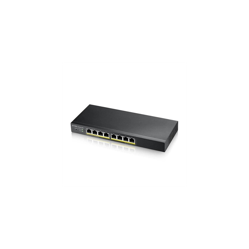 Switch 8 puertos zyxel gs1915 - 8ep gigabit ethernet poe 60w nebula