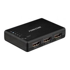 Switch hdmi 5*1 fonestar fo - 22sw51 - 5 entradas - 1 salida - resolucin uhd 4k 60hz - botn selector - mando a distancia - plug 