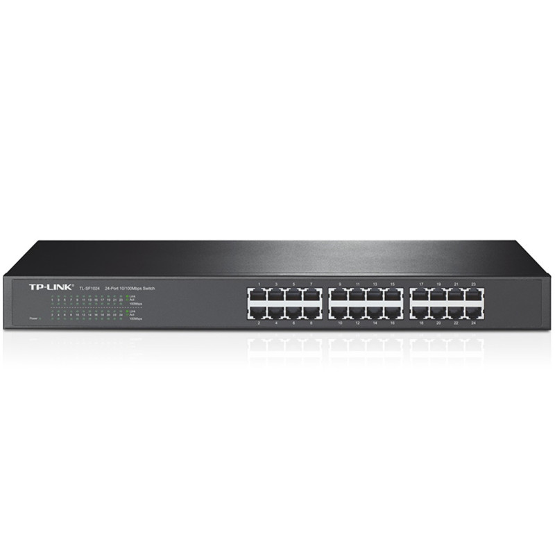 Switch 24 puertos 10 - 100 19 pulgadas tp link