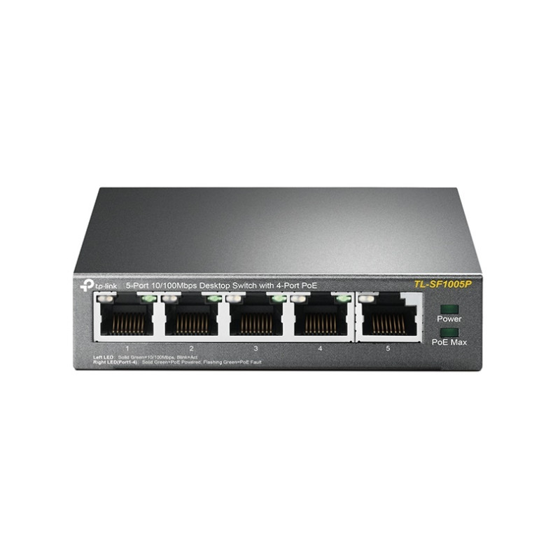 Switch 5 puertos tp - link tl - sf1005p 10 - 100 4 puertos poe