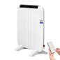 Yoevu - radiador elctrico bajo consumption - 4 elements - 900 w - temporizador - programable - mando a space - pantalla lcd -