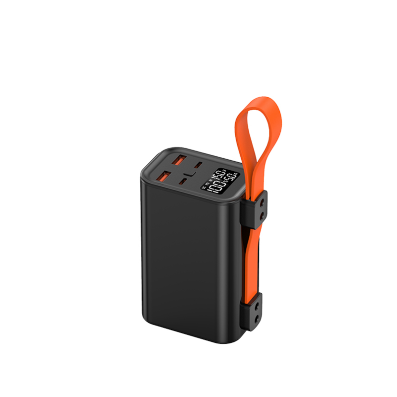 Bateria externa portatil powerbank leotec 30000 mah pd 100w carga rapida 2 salidas usb - c 2 salidas usb - a