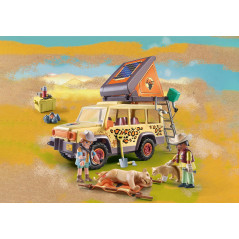 Playmobil wiltopia vehculo todoterreno con leones