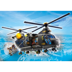 Playmobil fuerzas especiales helicptero banana