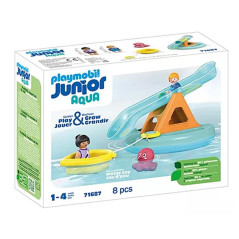 Playmobil junior aqua: isla de bao con tobogn