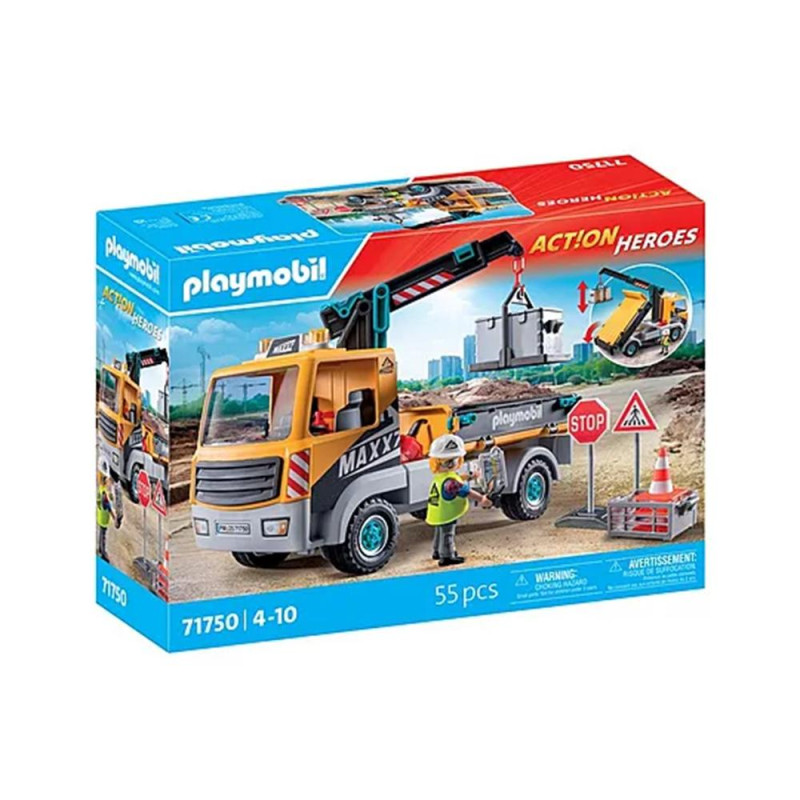 Playmobil -  camin de construccin con gra