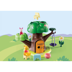 Playmobil 1.2.3 & disney winnie the pooh & piglet casa del rbol
