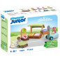 Playmobil junior puesto ecolgico y carretilla elevadora