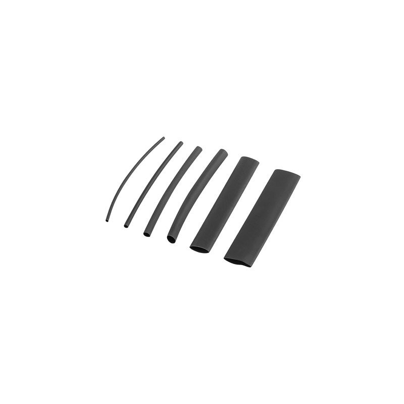 Tubo lanberg termorretractil 100 uds 100mm x15 at 13mm negro