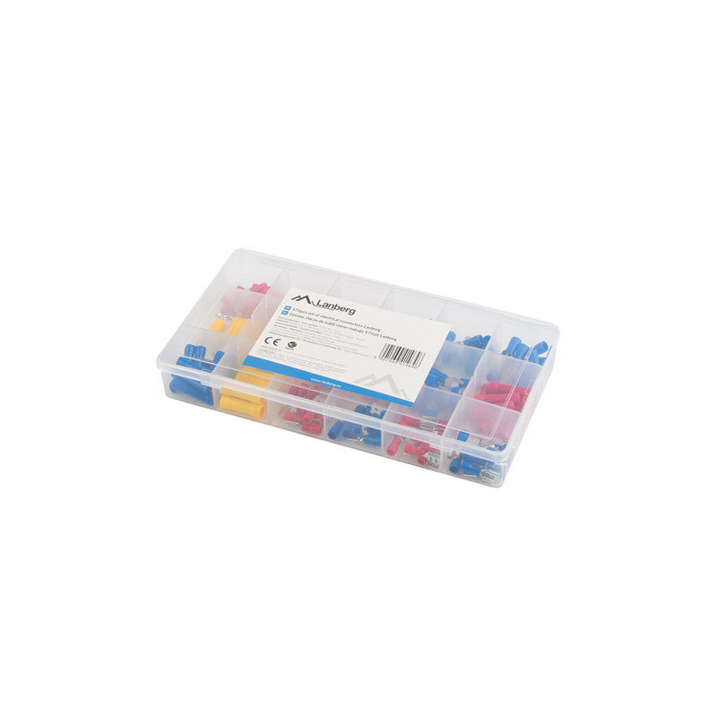 Caja herramientas lanberg 175 terminales electricos 1.25 a 4mm