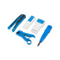 Kit herramientas lanberg pelacables -  crimpadora -  testador