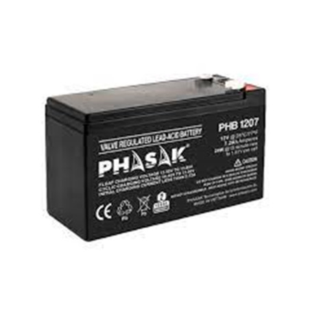 Bateria phasak phb 1207 compatible para sais 72ah 12v acido - plomo