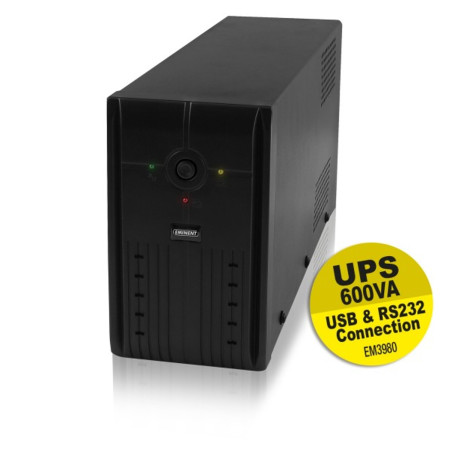 Sai eminent ups 600va - 360w -  rs232 + usb