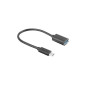 Adaptador usb lanberg usb tipo c m 3.1 a usb tipo a h 15cm otg negro