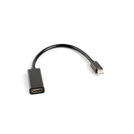 Adaptador lanberg minidisplayport macho -  hdmi hembra 20cm negro