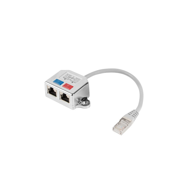 Adaptador lanberg splitter ethernet ftp rj45 a 2x rj45