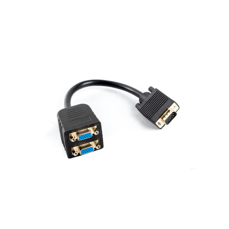 Adaptador lanberg vga - vga x2 20cm