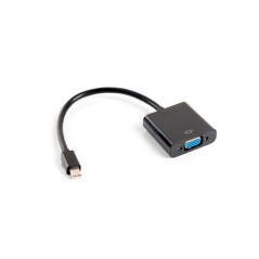 Adaptador lanberg minidisplayport macho -  vga hembra 20cm negro