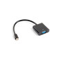 Adaptador lanberg minidisplayport macho -  vga hembra 20cm negro