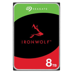 Disco duro interno hdd seagate ironwolf nas st8000vn002 8tb 3.5 pulgadas 5400rpm -  256mb -  sata 6gb - s