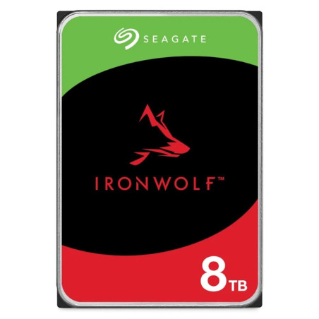 Disco duro interno hdd seagate ironwolf nas st8000vn002 8tb 3.5 pulgadas 5400rpm -  256mb -  sata 6gb - s