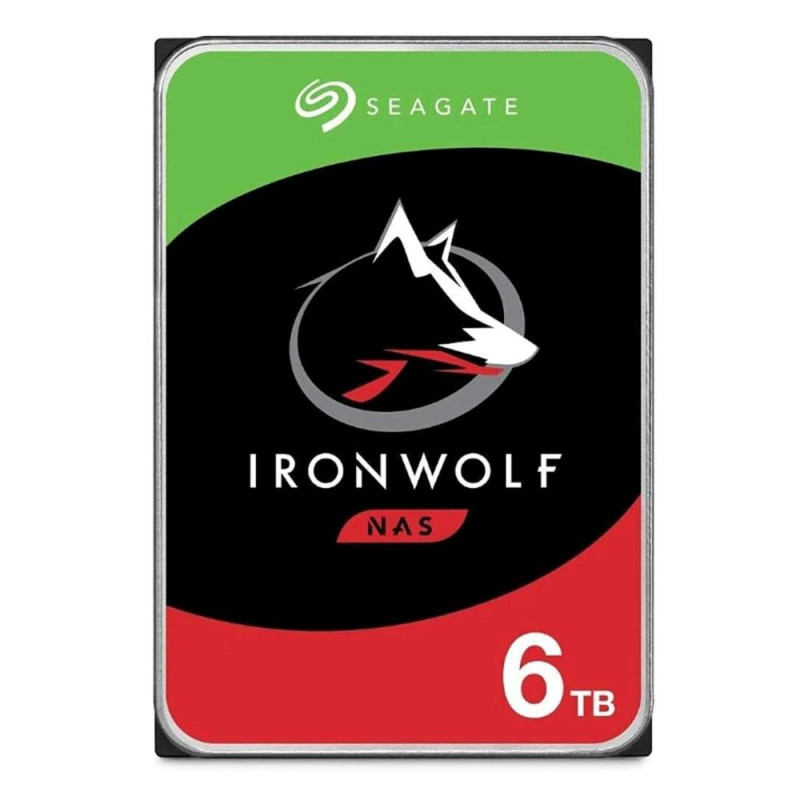 Ironwolf st6000vn006 disco duro interno 6 tb 5400 rpm 256 mb 3.5 pulgadas seral ata iii