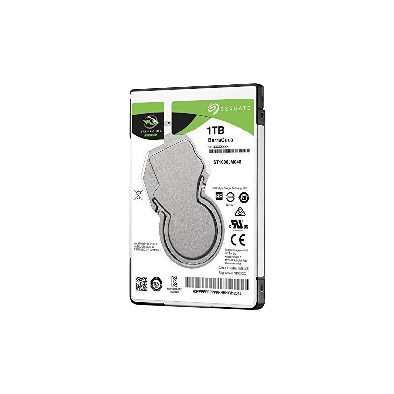 Disco duro interno hdd seagate barracuda st1000lm048 1tb 2.5 pulgadas sata 7mm  5400rpm  buffer 128mb