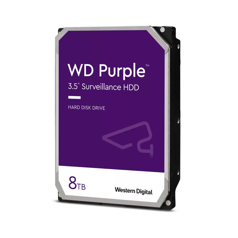 Disco duro interno hdd wd western digital purple wd85purz 8tb 3.5 pulgadas sata3 5400rpm 256mb