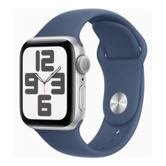 Reloj smartwatch apple watch se gps 40mm silver case denim sport band m - l