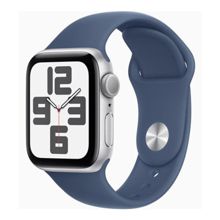Reloj smartwatch apple watch se gps 40mm silver case denim sport band m - l