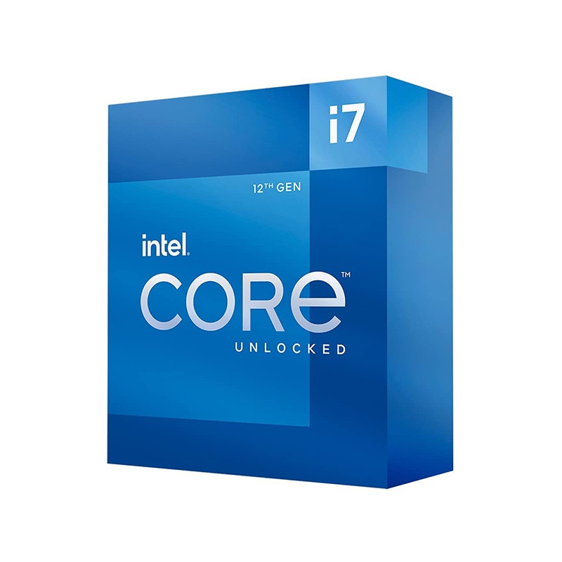 CPU INTEL CORE i7-12700KF (ALDER LAKE) 3.6 GHz - 25MB SKT 1700 pin NO GPU (AGGIUNGERE VGA) NO DISSIPATORE - BOX- BX8071512700KF